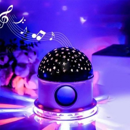 LED Crystal Magic Ball Light With Built-in Bluetooth Music