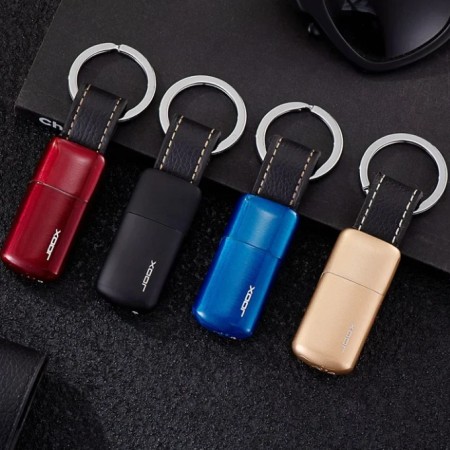 Metal Keychain LOOX Cigarette Gas Lighter(Black, Red, Gold, Blue)