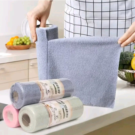 (3 Roll 60-pis) Kitchen Cleaning Roll Reusable