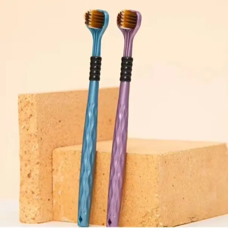 (2 pis) 3-Side Toothbrush set