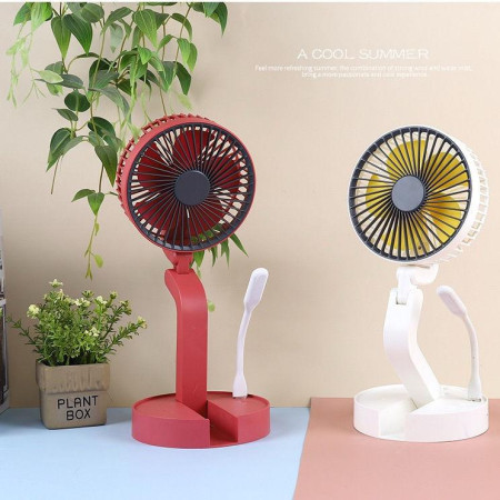 Rechargeable mini Cooling Fan With Light