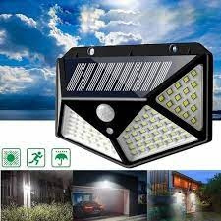 1 pcs Premium Solar Charging LED Sensor Light (100 led)